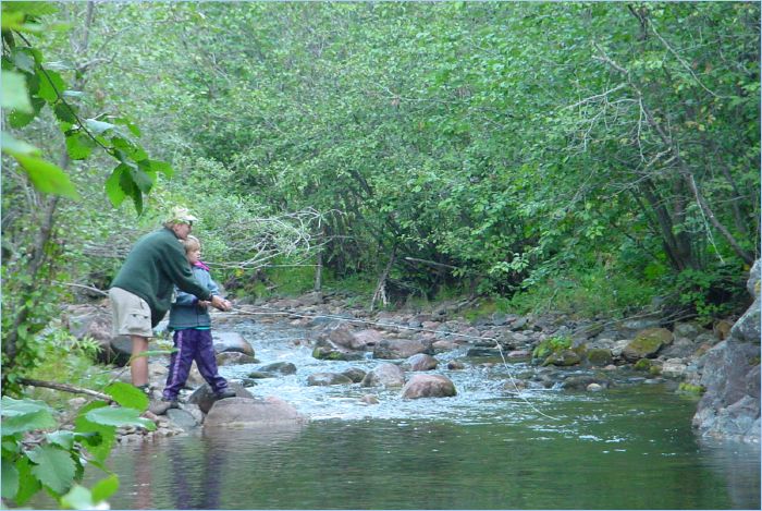 Fishing Lesson...  Dad Was the Only Person to Catch Anything.